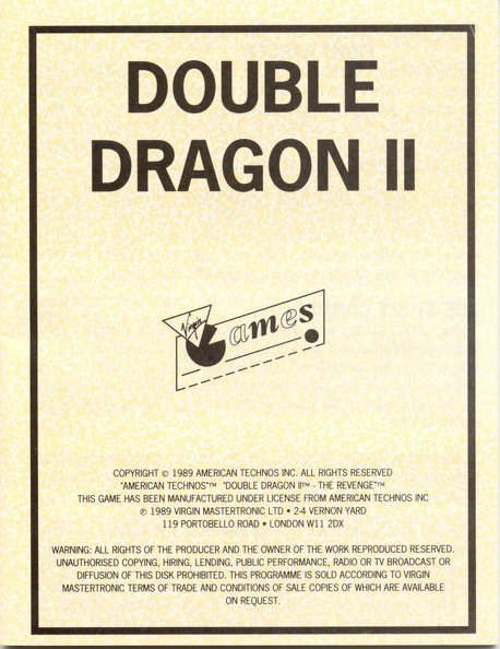 Double-Dragon-II---The-Revenge--Europe--3.Inserts--Insert104193