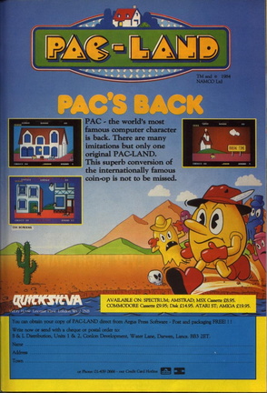 Pac-Land--Europe-Advert-Quicksilva Pac-Land10424