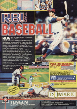 RBI-2-Baseball--Europe-Advert-Domark RBI 2 Baseball11819