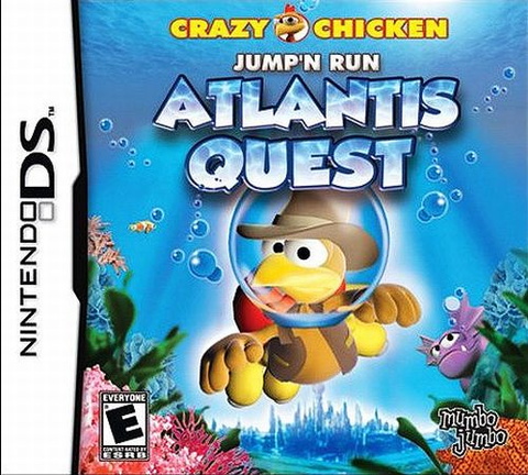 Crazy-Chicken-Jump-n-Run---Atlantis-Quest--USA---En-Fr-De-Es-It-