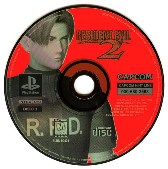 Resident-Evil-2---Dual-Shock--Leon-Disc---U---SLUS-00748- - Resident ...