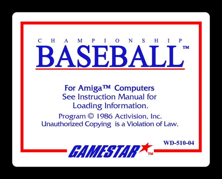 Championship-Baseball--Gamestar-