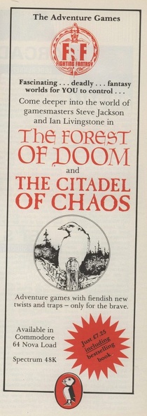 Citadel-of-Chaos--The--Europe-Advert-Puffin Books02927