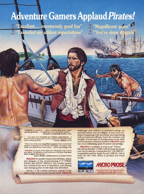 Pirates---USA-Advert-Microprose Pirates310788