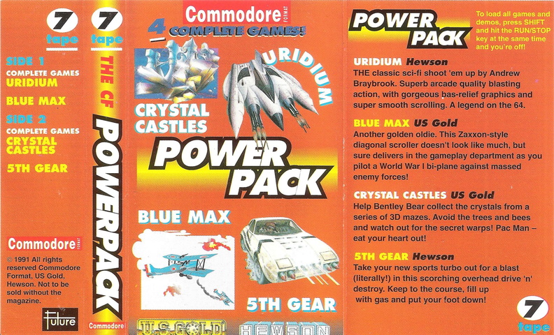 Uridium--Europe-Cover--Commodore-Format-PowerPack--Commodore Format PowerPack 1991-0416264