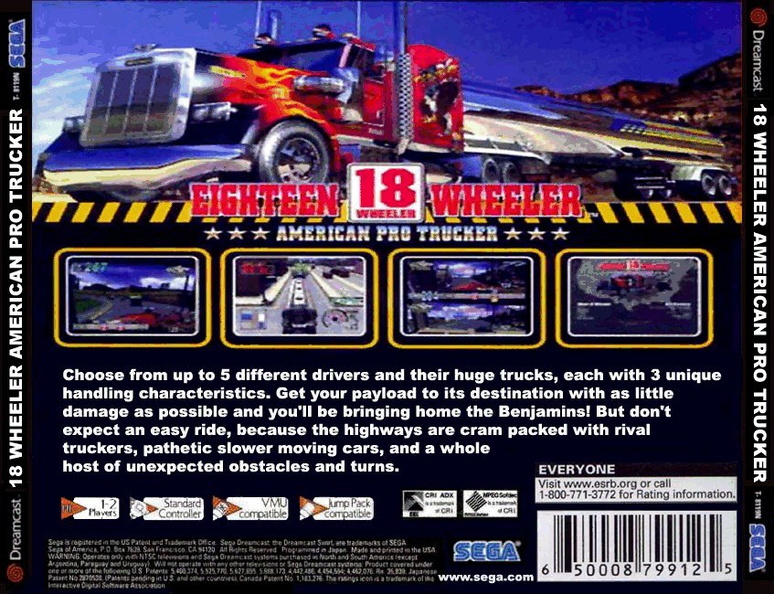 18WheelerAmericanProTruckerUSABack 18WheelerAmericanPro