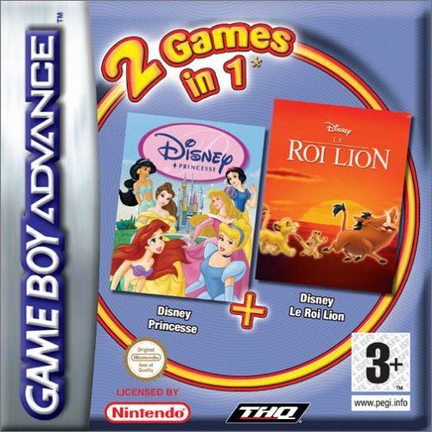 2-Games-in-1---Disney-Princesse---Le-Roi-Lion--France---Fr-En-Fr-De-Es-It-Nl-Sv-Da-