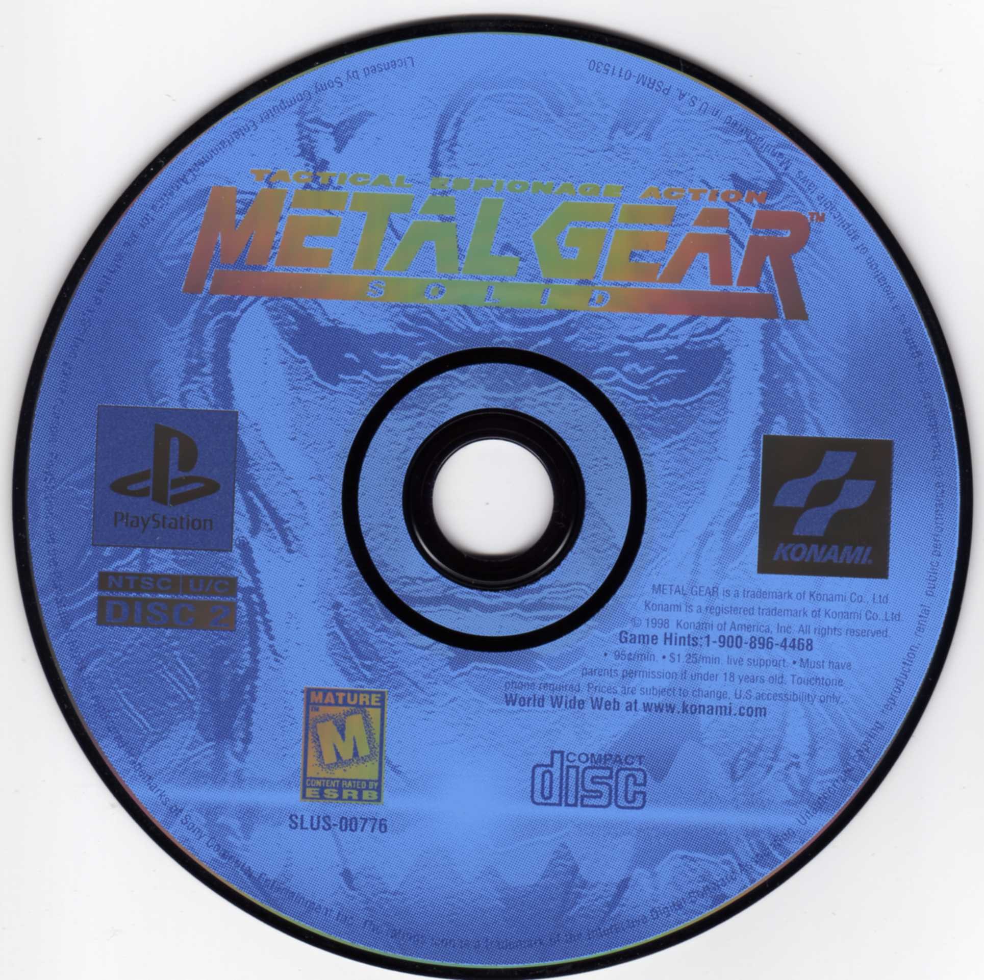 Metal-Gear-Solid-disc-2-of-2--U--SLUS-00776- | Arcade Artwork