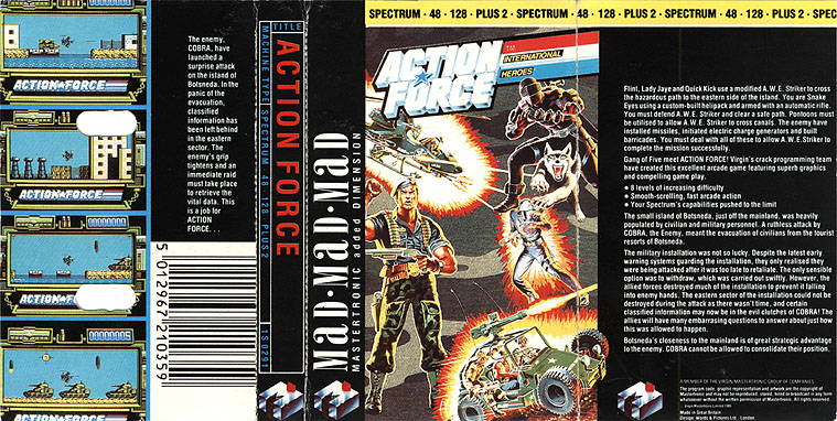 ActionForce-MastertronicAddedDimension- | Arcade Artwork